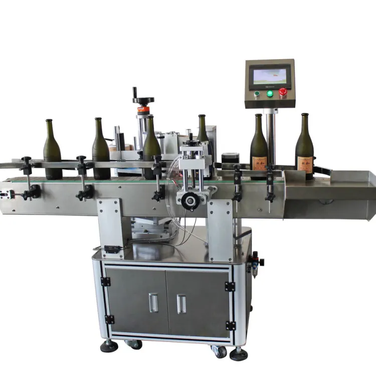 Round Bottle Labeling Machine Economical Automatic Electric Auto Label Dispenser