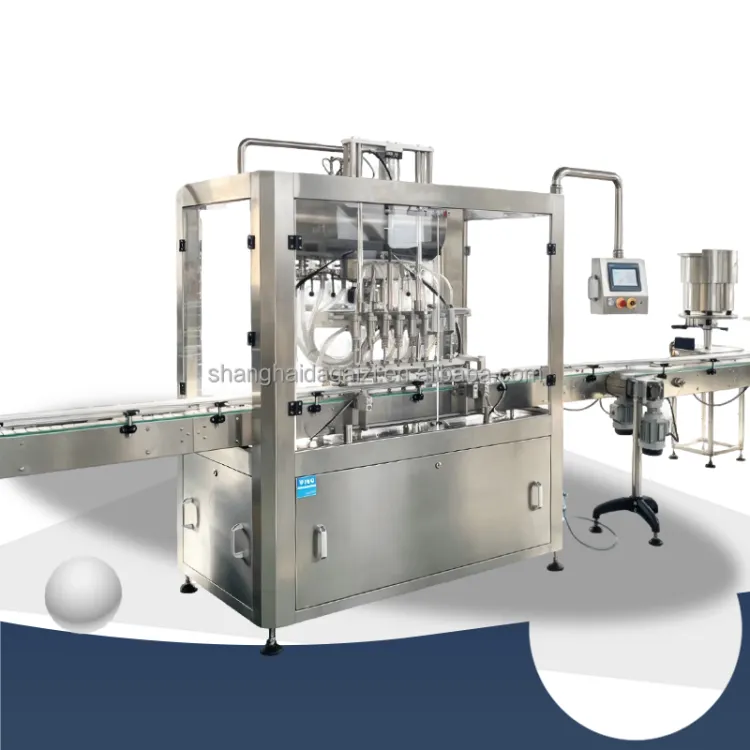 Custom 50-1000ml Linear Filling Line for Easy Flow Foamy Liquid Filling Capping Labeling Bottling Cosmetic Food Daily Chemical
