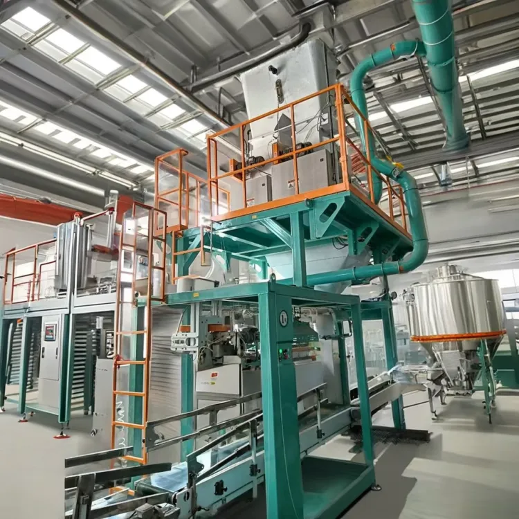 Discount Automatic 40kg 50kg Packaging Line Bran Wheat Middling Soybean Meal Packing Machine