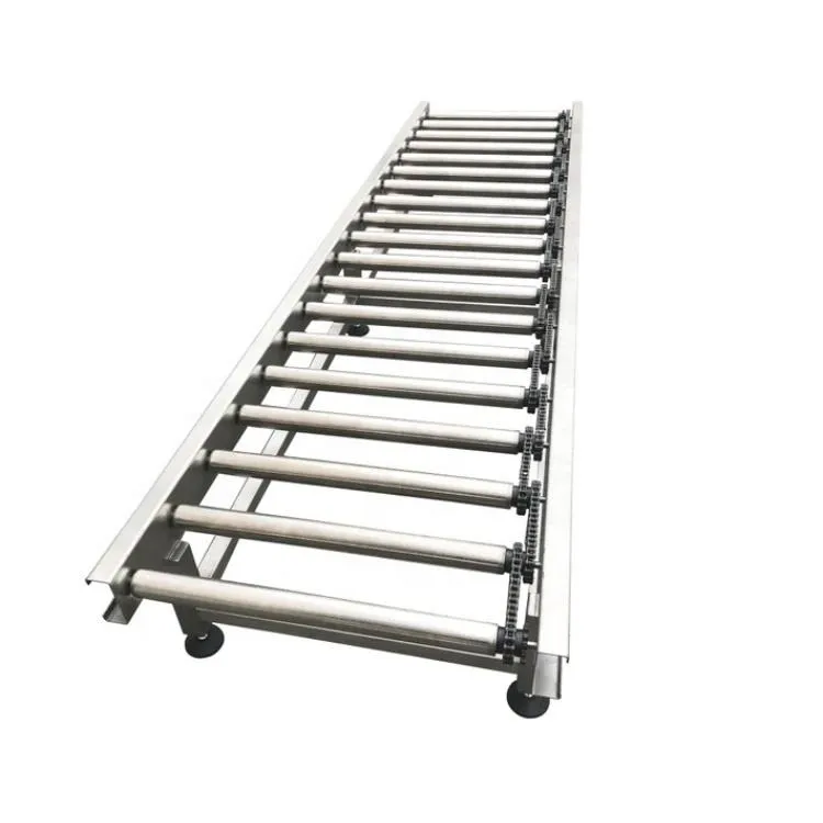 Professional Mobile Gravity Roller Conveyor Conveying System for Food Plant Packing Line