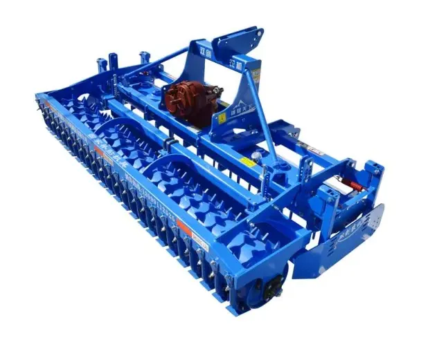 PTO Driven Rigid Power Harrow with Vertical Rotating Tines for Precise Seedbed