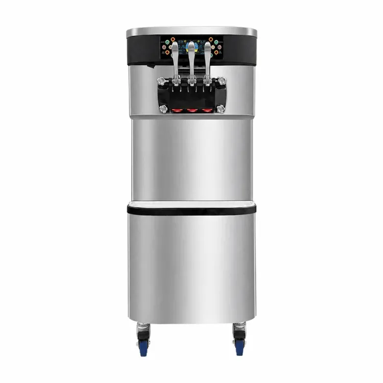 2+1 Flavors Making Gelato Helado Softy Cone Maker Commercial Soft Serve Ice Cream Machine