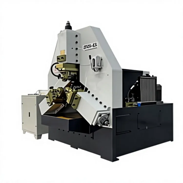 Hydraulic Steel Pipe Thread Rolling Machine Three Axis Gear Motor Pipe Threading Equipment