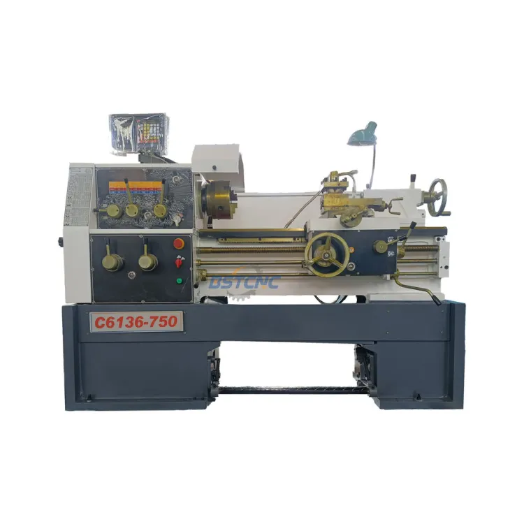 C6136D Engine Lathe Machine Hard Guide Way Mini Small Turning Machinery Manual Lathe