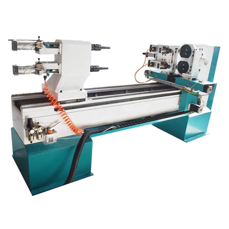 Condition Chuck CNC Wood Turning Lathe Machine with Motor and Engine Core Components for Stair Railing