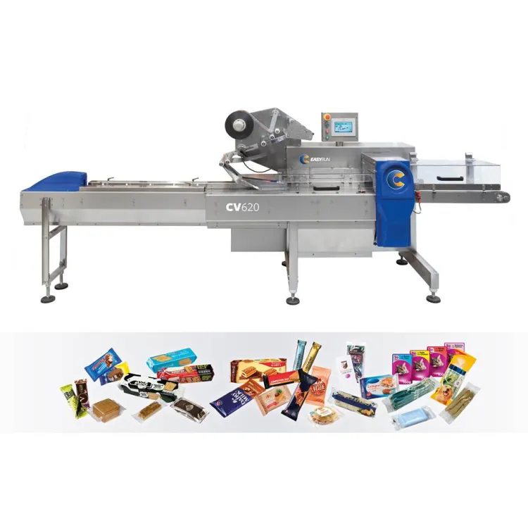 EasyRun Italian Manufacturer's Quality High Performance Electric Plastic Paper Professional Film Packaging Line for Food
