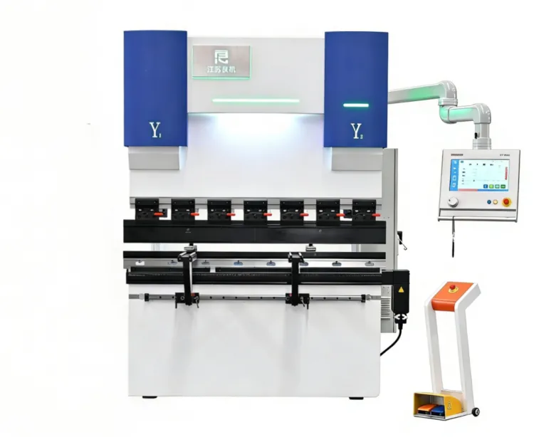 LIANGJI 40Ton Fully Automatic Aluminum Sheet Metal Bending WE67K Series Electro-hydraulic Servo Mini Press Brake with Pump