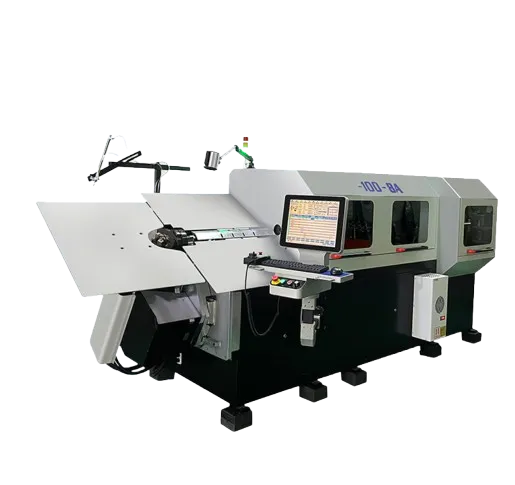 CNC 3D Wire Rotation Wire Bending Machine 8 Axis PLC Cut to Length 6.5mm Iron Wire Metal Bender