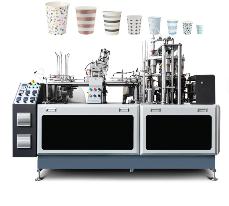 6kw Automatic High Speed Paper Cup Machine Cartoon Cup Machine 2-16oz Disposable Paper Cup Manufacturing Machine Production Line