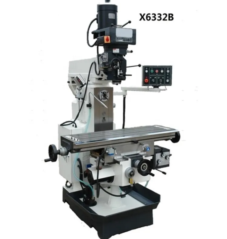 High Precision Manual Milling Machine Custom Small Milling Machine with Core Motor for Metal Work