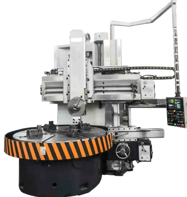 High Precision Heavy Duty Metal Cutting Single Column Vertical Lathe ROWDAI C5112/C5116 Series 75kw Motor 5000mm Max Cutting