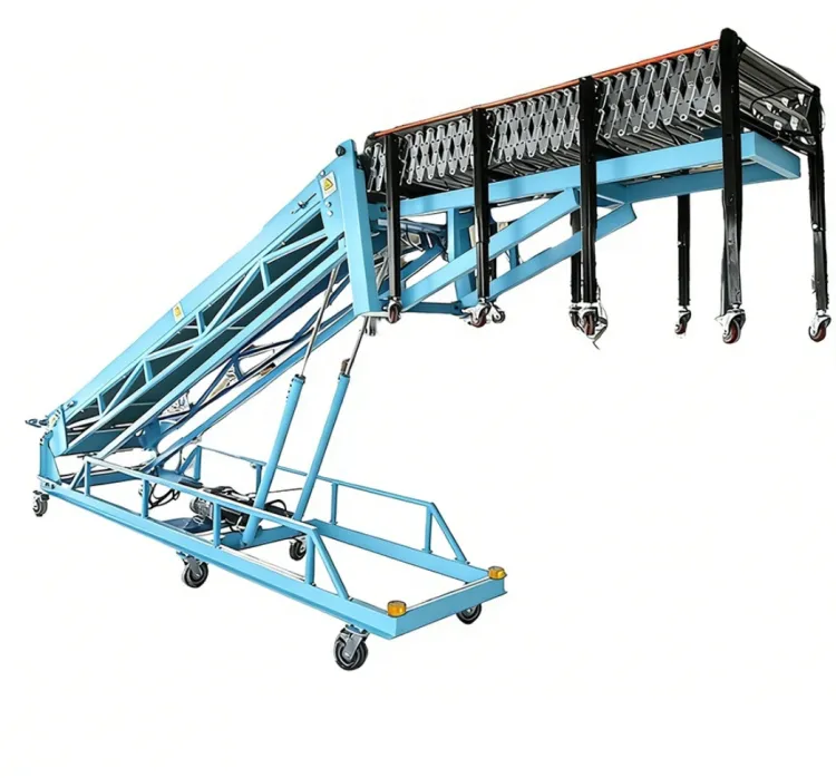 Telescopic Conveyor Hydraulic Combined Container Truck Conveyor System Warehouse Loading Unloading Belt Conveyor