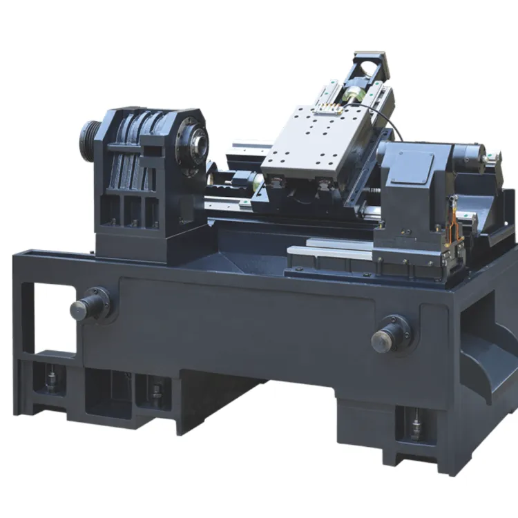 PRCS PR46TT CNC Lathe Machine 12 Station Turret Hydraulic Chuck Tailstock Horizontal Slant Bed High Rigid CNC Lathe