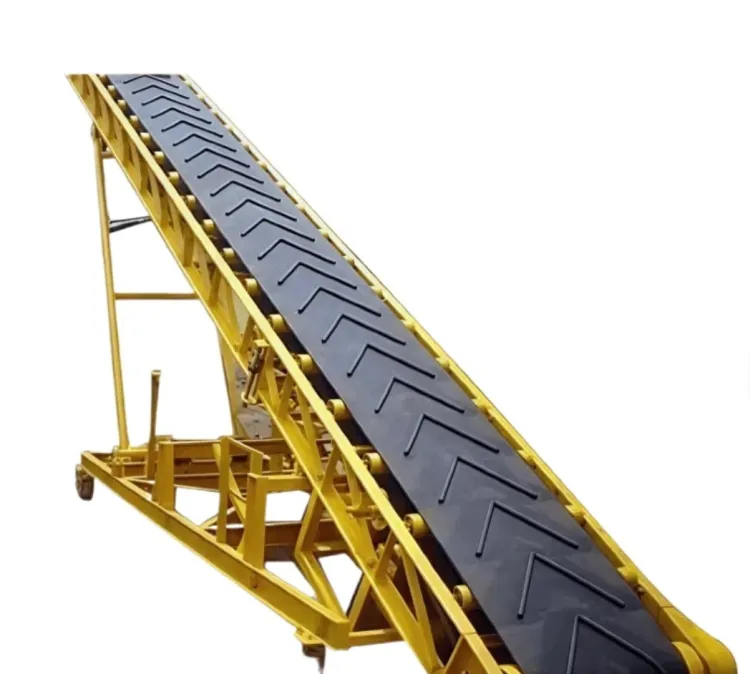 Portable Mobile Steel Cord Belt Conveyor System Adjustable Speed Heavy Duty for Mining Quarry Manufacturing Plant