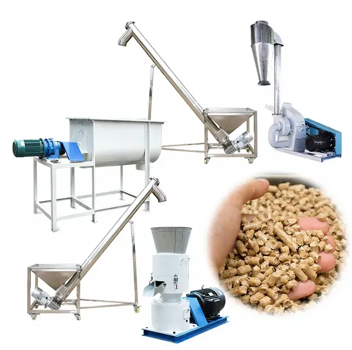 Complete Wood Sawdust Fuel Pellet Production Line Pellets Mill Fertilizer Making Machine Production Line