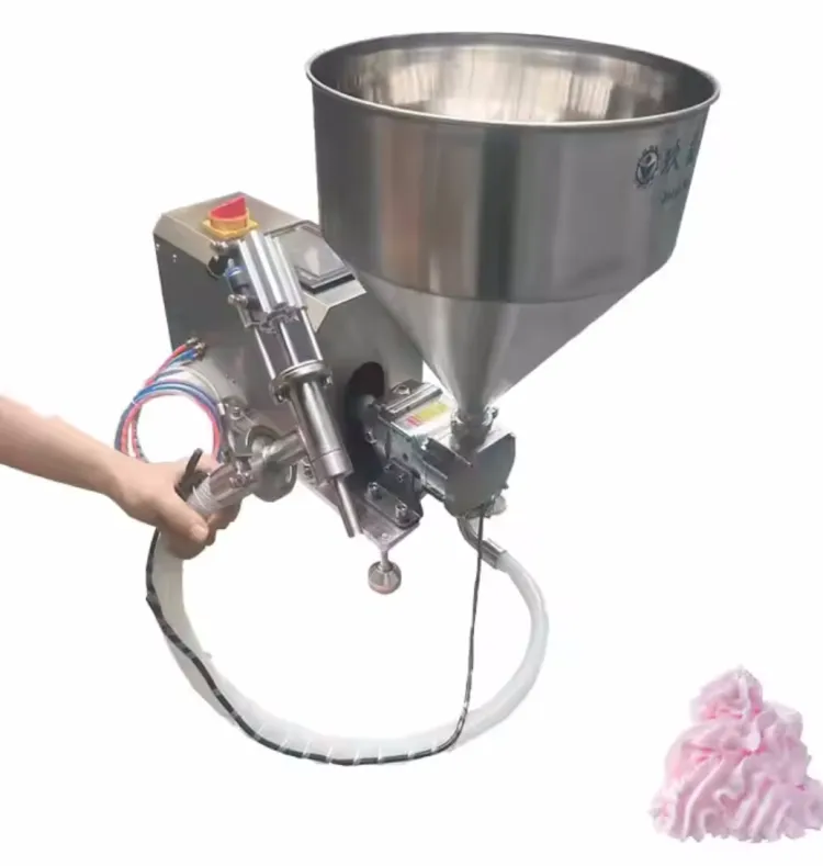 Automatic Electric PLC-Controlled High-Efficiency High-Precision Handheld Filling Machine for Cream Ice Cream