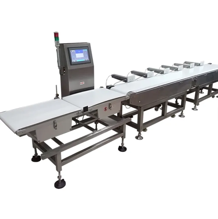 IP66 Water Proof Weight Sorter Sorting of Food for Poultry Sea Food Seafood Fruit Date Sorting Grading Machine by Weight