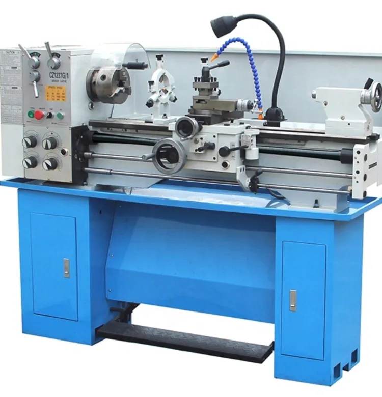 C0630 GH1236 Manual Mini Metal Turning Precision Lathe Horizontal Bench Equipment DIY Mini Lathe Machine Metal