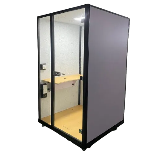 PYinC | Movable SoundProof Office Pod & Phone Booth & Acoustic Vocal Recording Pod for for Office & Warehouse