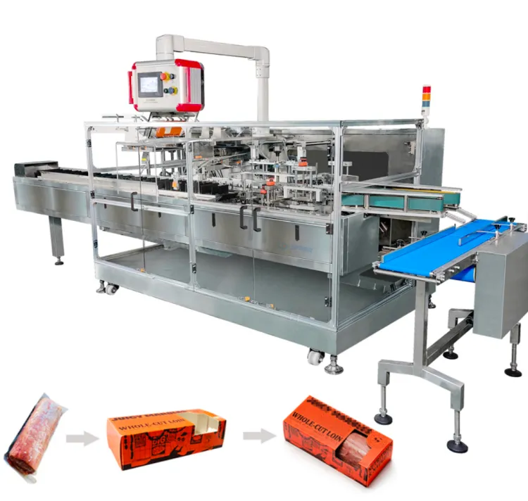 Automatic Snack Food Chocolate bar Cartooning Machine Packing Machine