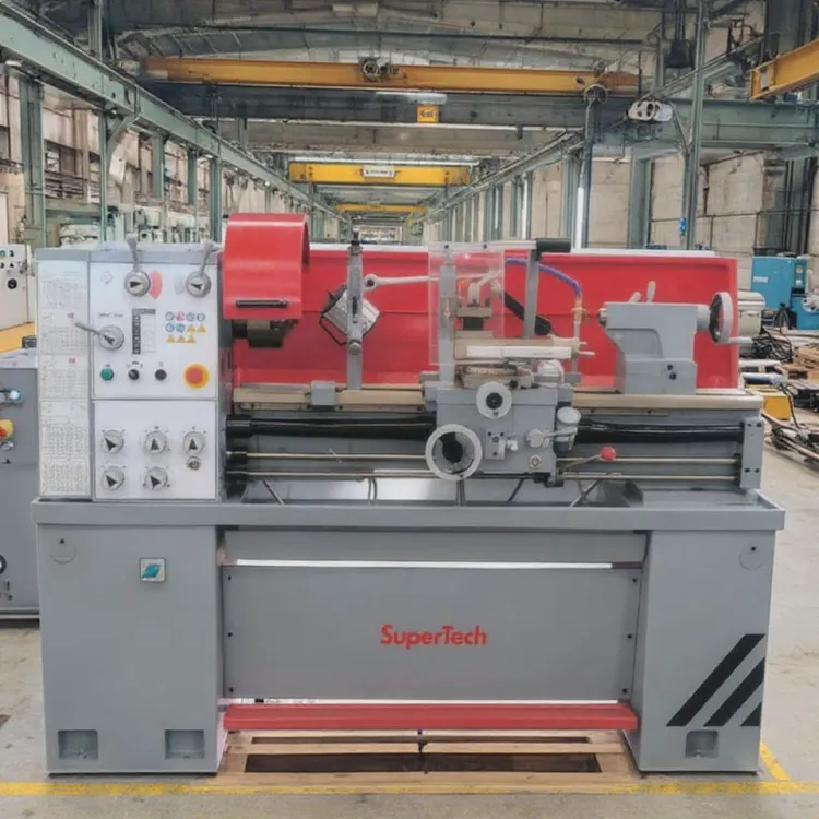 SuperTech CD6241/1000 Multifunctional Digital Bench Lathe Heavy Medium Duty Manual Lathe for Metal Processing Used Condition