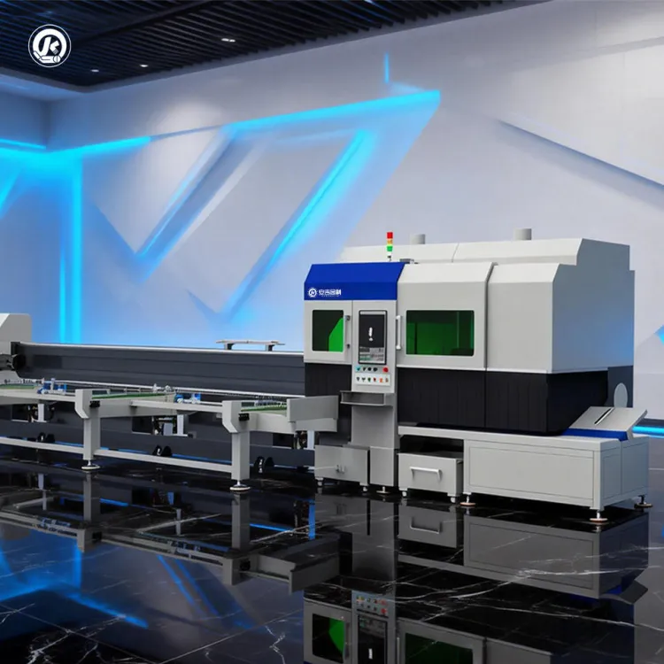 Automatic Metal Pipe Laser Cut Machine for Alloy and Aluminum Tube Cutting with Engine-Driven Pneumatic Chuck Stable Clamping