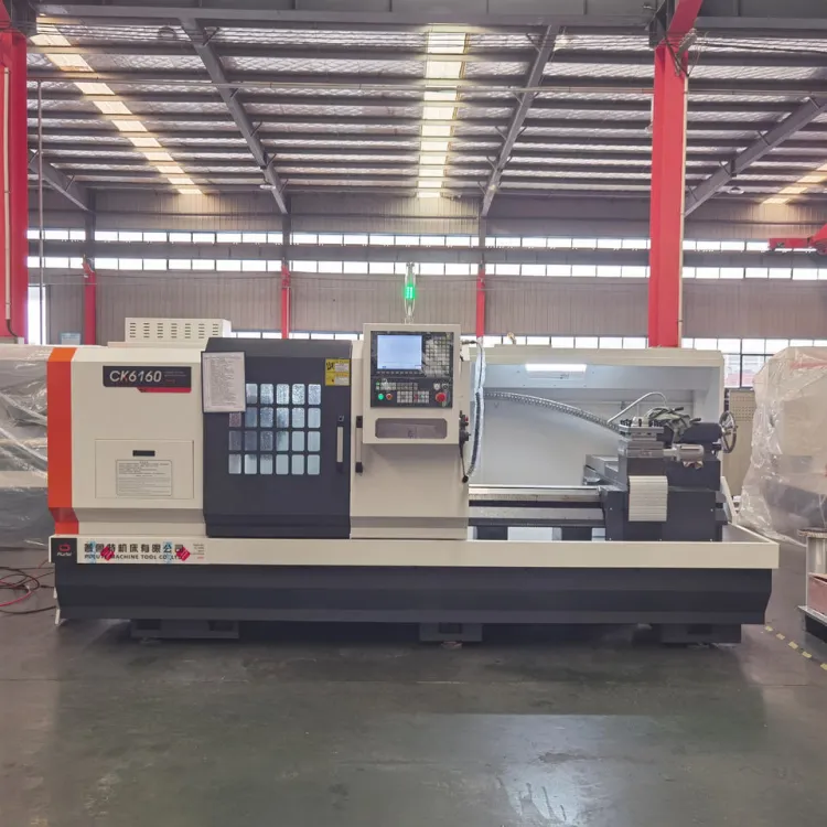 CK6160 Large CNC Horizontal Lathe Used with Higher Strength Base and Wider Slide Double Chuck Lathe