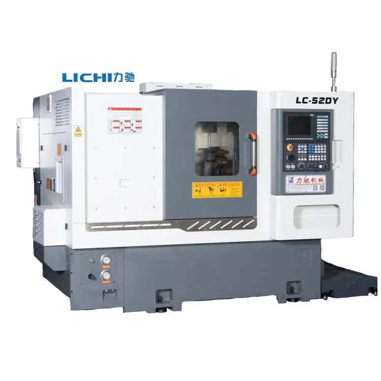 Metal Lathe Model CNC Lathe Machine LC52DY LC52DYW Turning and Milling CNC Lathe With Tools And Accessories