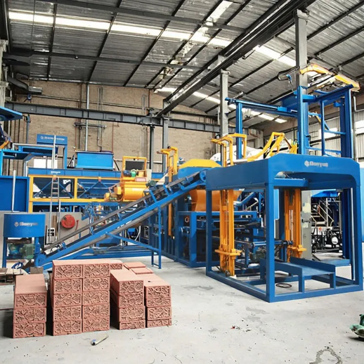 QT10-15 Fully Automatic Hydraulic Concrete Hollow Block Making Machine for Fly Ash Sand Brick Production Line