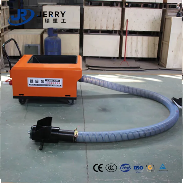 Portable Mini Electric Screw Pump, Small Mortar Concrete Conveying Machine for Construction Wall Plastering and Grouting