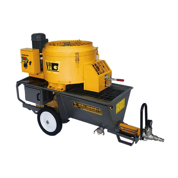 High-Efficient Wengong 160L Mortar Mixing Pumping Screeding Wall Plastering Rendering Grouting Cement Spraying Machine Imported