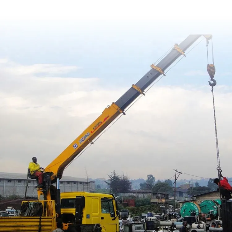 XCM G SQ14SK4Q 14 Tons Hydraulic Telescoping Arm Pickup Truck Mounted Crane for in Qatar