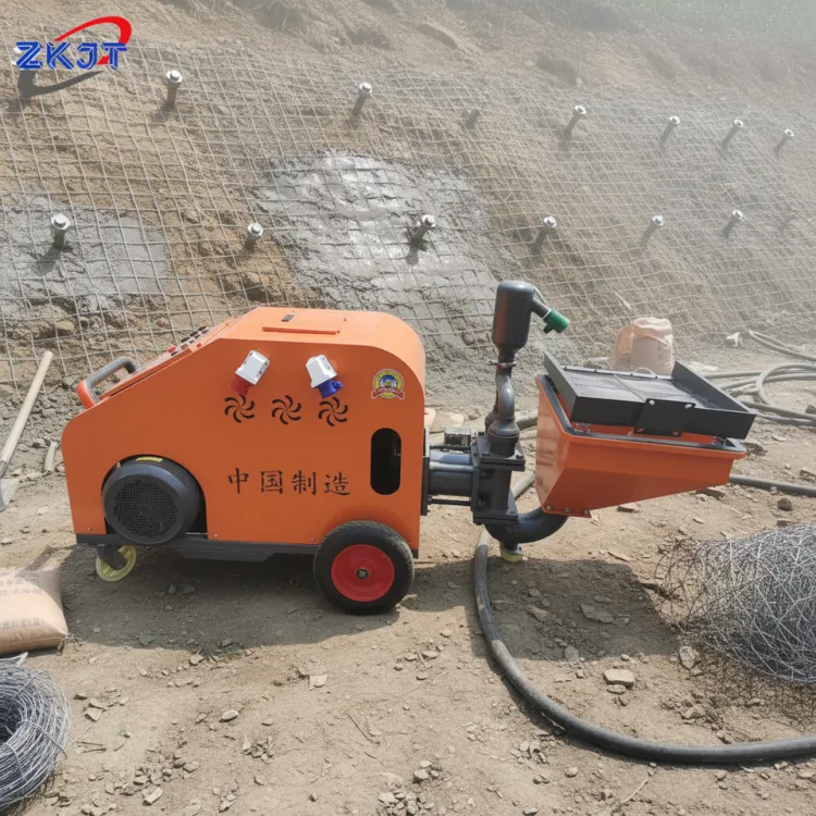 Diesel Shotcrete Machine Plaster Portable air Compressor Cement Mortar Spraying Machine