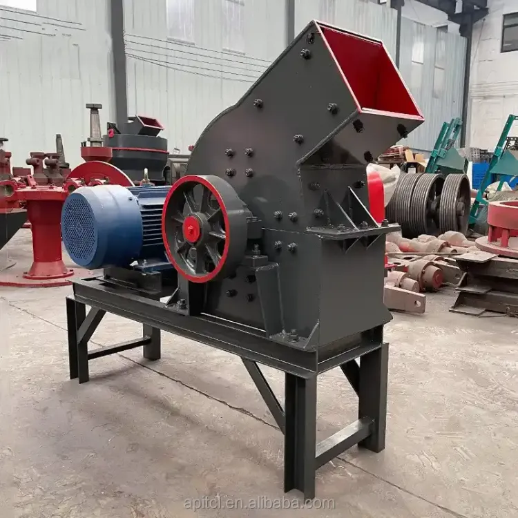 Jaw Crusher 1-10t/h AC Motor Mining Stone Crushing Machine Easy to Operate