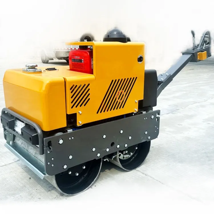 0.8-ton Small Hand-held Double-drum Vibratory Roller Hand-pushed Soil Compactor with Changchai Engine Pump & Motor BM80