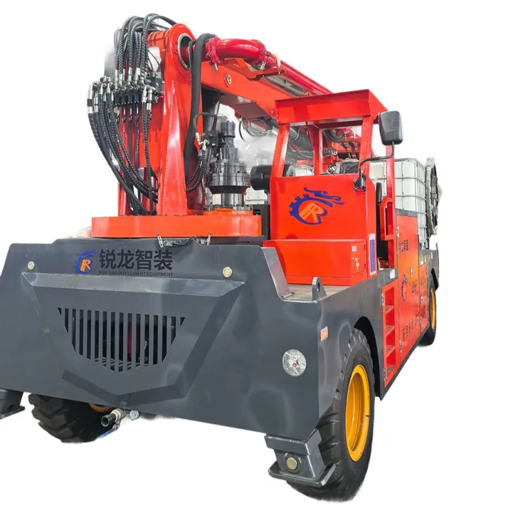 GHP4016 Wet Spray Machine Hydrostatic Drive Shotcrete Concrete Sprayer 103KW Power 14900mm Conveying Distance for Tunnel Core