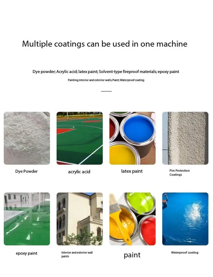 Professional 220V Gasoline Airless Wall Putty/Paint Spraying Machine 5500W 30L Cup Capacity High Spraying Effect