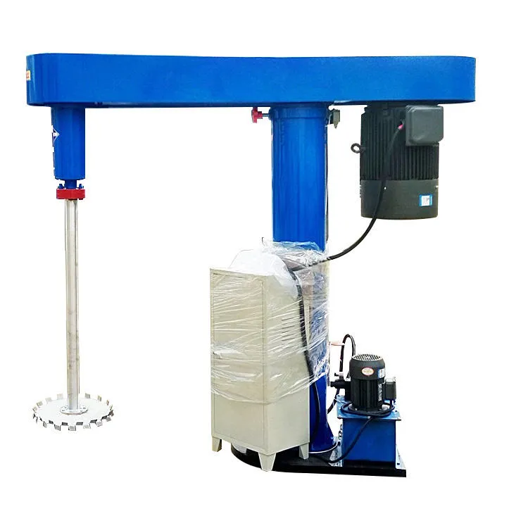 1000kg Industrial Dry Mortar Mixer Hydraulic Lifting High Speed Disperser Paint Mixing Machine