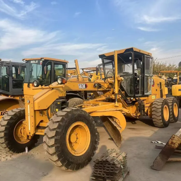 Used Caterpillar 140K Motor Grader Japan Origin Strong Power Reliable Performance with Engine & Pump for
