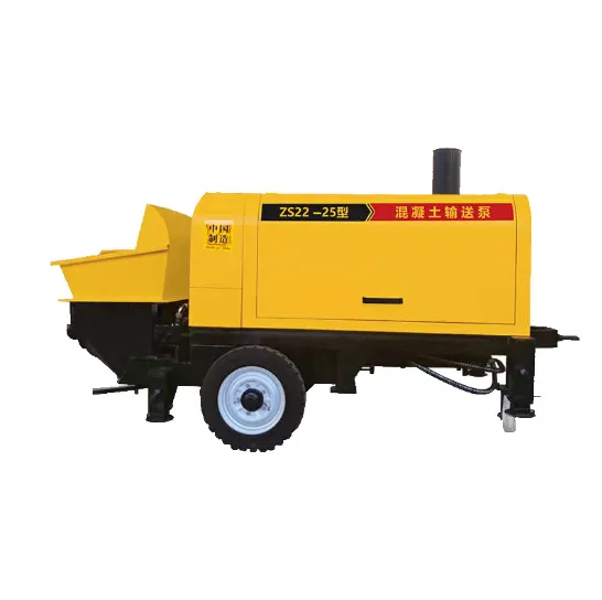 Mini Portable Trailer Type Concrete Mixer Mortar Spraying Pump for Floor Slab and Wall Pouring Construction Use