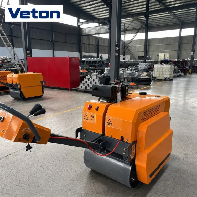 Labor Saving Small Hand Push Road Roller Compactor For Landscape Construction Footpaths And Municipal Engineering Work