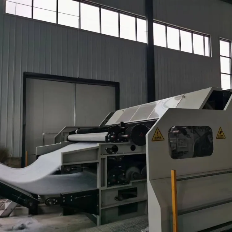 High Capacity Good Quality 2500mm Non Woven Hemp Wool Fiber Carding Machine for Wadding Fabric