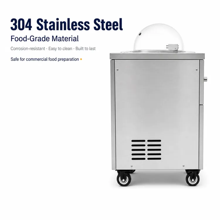 Digital Display Ice Cream Making Machine Single Cylinder 5L Hard Gelato Batch Freezer Stainless Steel Countertop Housing