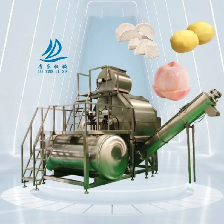 Fruit Steam Peeling Machine with Core Bearing Components for Potato Grape Green Banana Peach Peeling