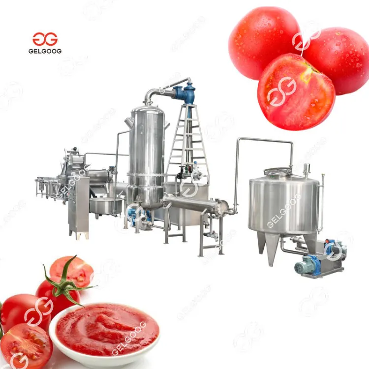 Complete Automatic Tin Can Tomato Paste Making Line Sauce Ketchup Filling And Filter Concentrated Tomato Paste Production Line
