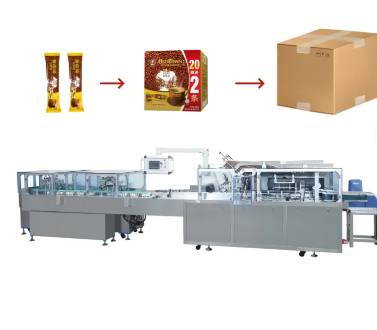 Full-automatic Food Packaging Production Line for Bagging, Cartoning and Case Packing