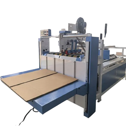 Semi Auto Carton Folder Gluer Manual Fold Automatic Glue Carton Making Machine for Small & Medium Packaging Production