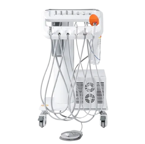 B033 Portable Dental Unit with Self-Contained Air Compressor & Curing Light - 65 L/min, 0.6 MPa, 40 dB