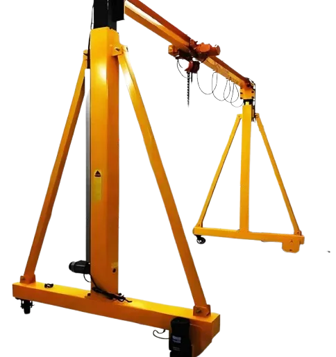 Stable Structure Lifting Materials 6ton 500kg Manual Crane Movable Mini Gantry Crane with Wheel