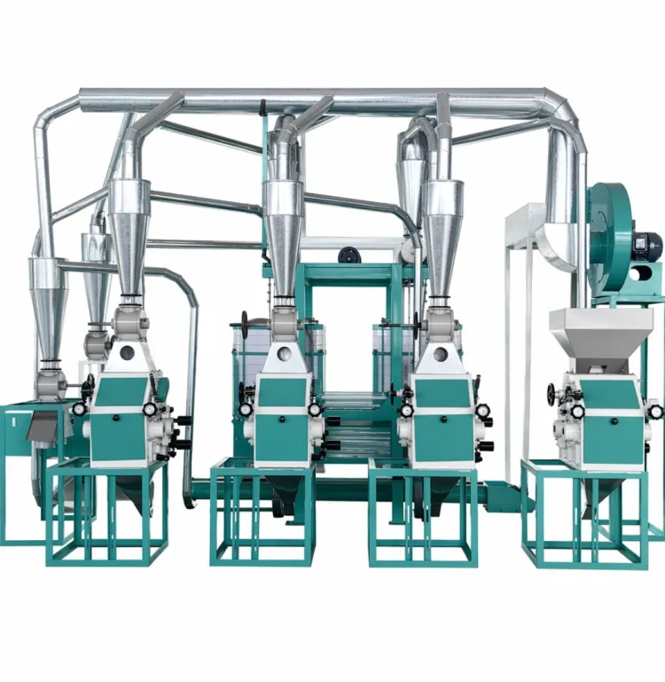 Four Unit Flat Sieve Automatic Wheat Flour Mill Milling Machine